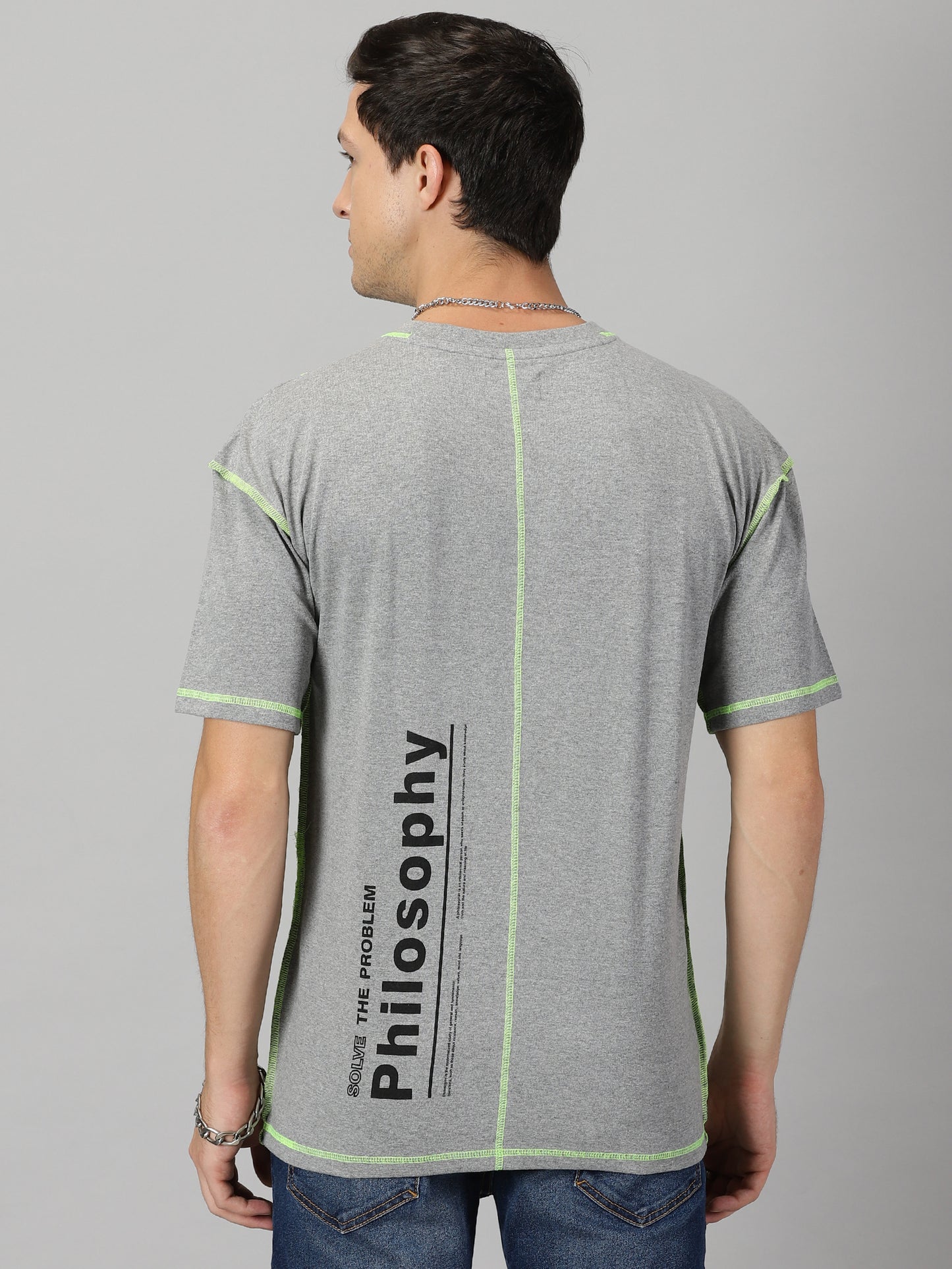 Grey Philosophy Oversized T-shirt
