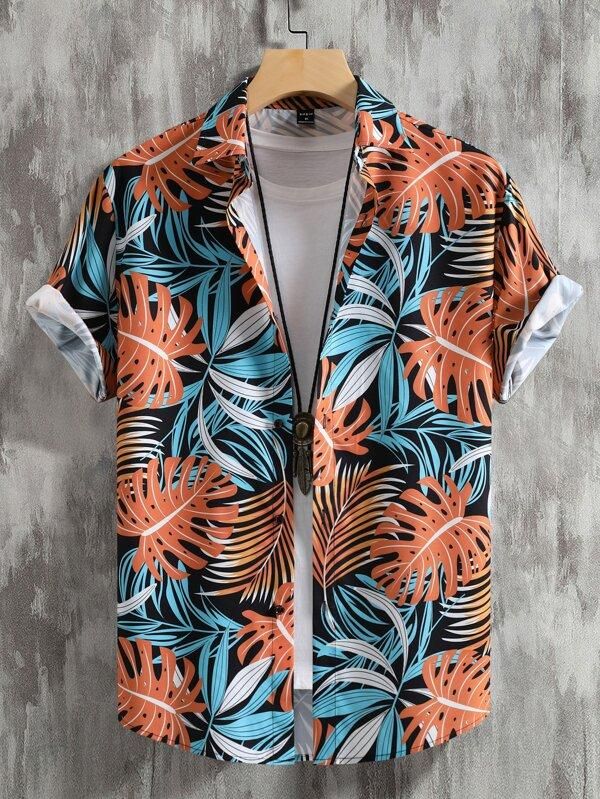 Midnight Bloom Printed Shirt