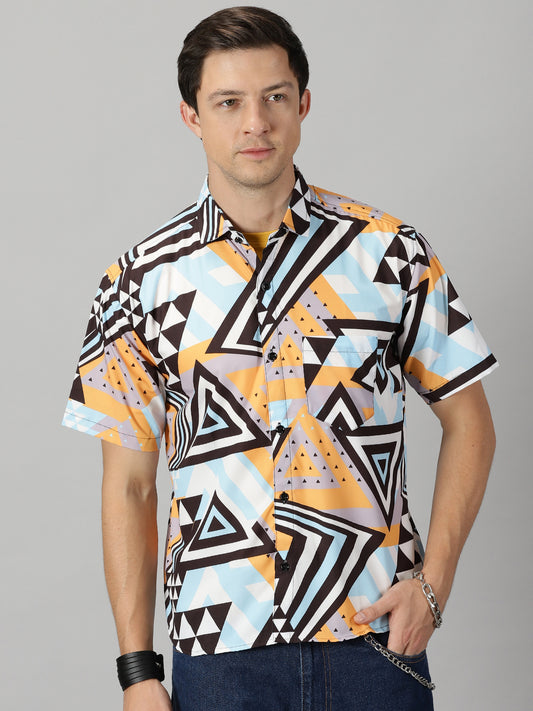 Triangular Spectrum Printed Shirt