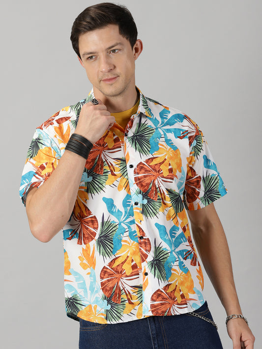Tropical Bliss Multicolored Printed Shirt