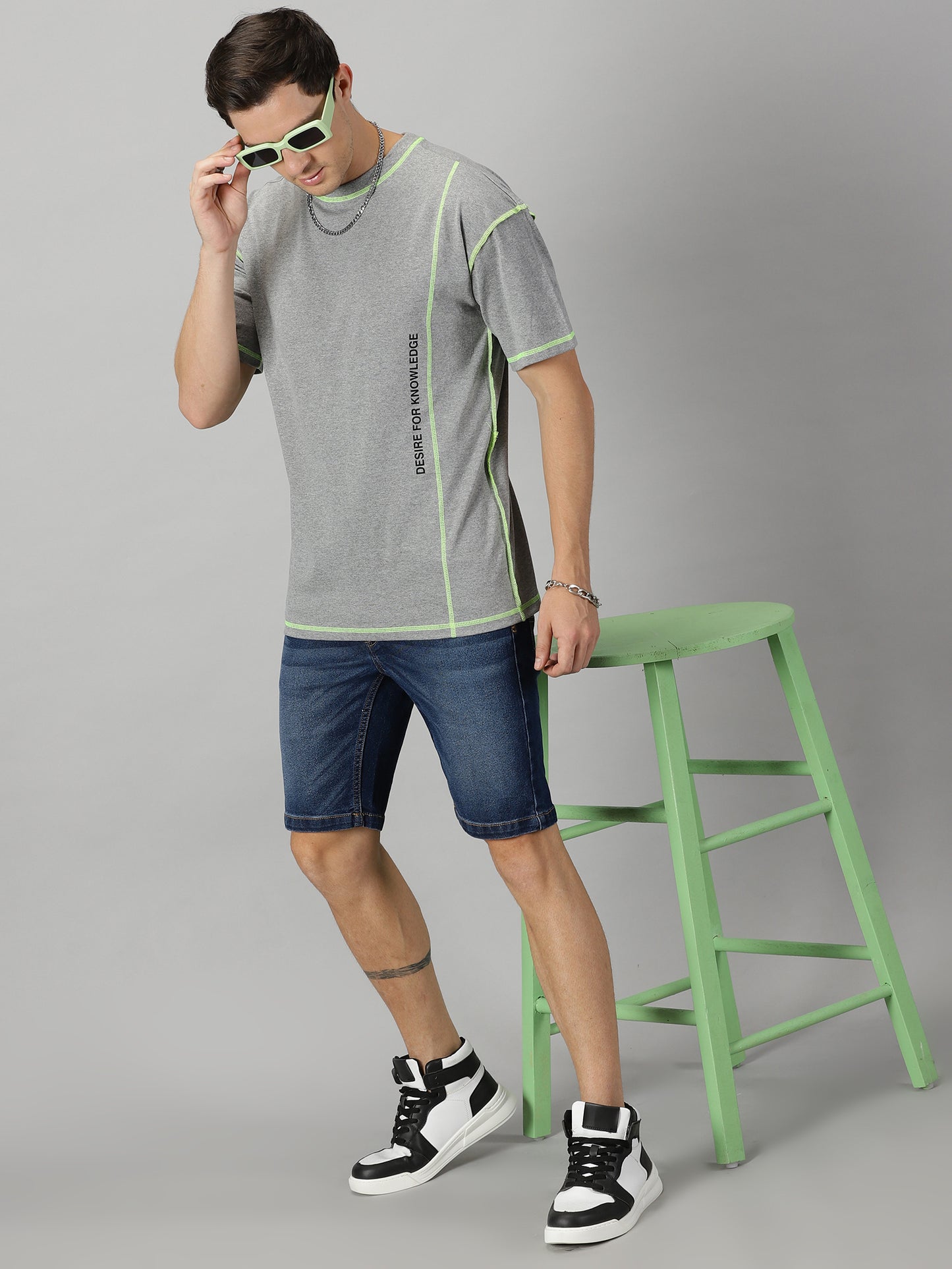 Grey Philosophy Oversized T-shirt